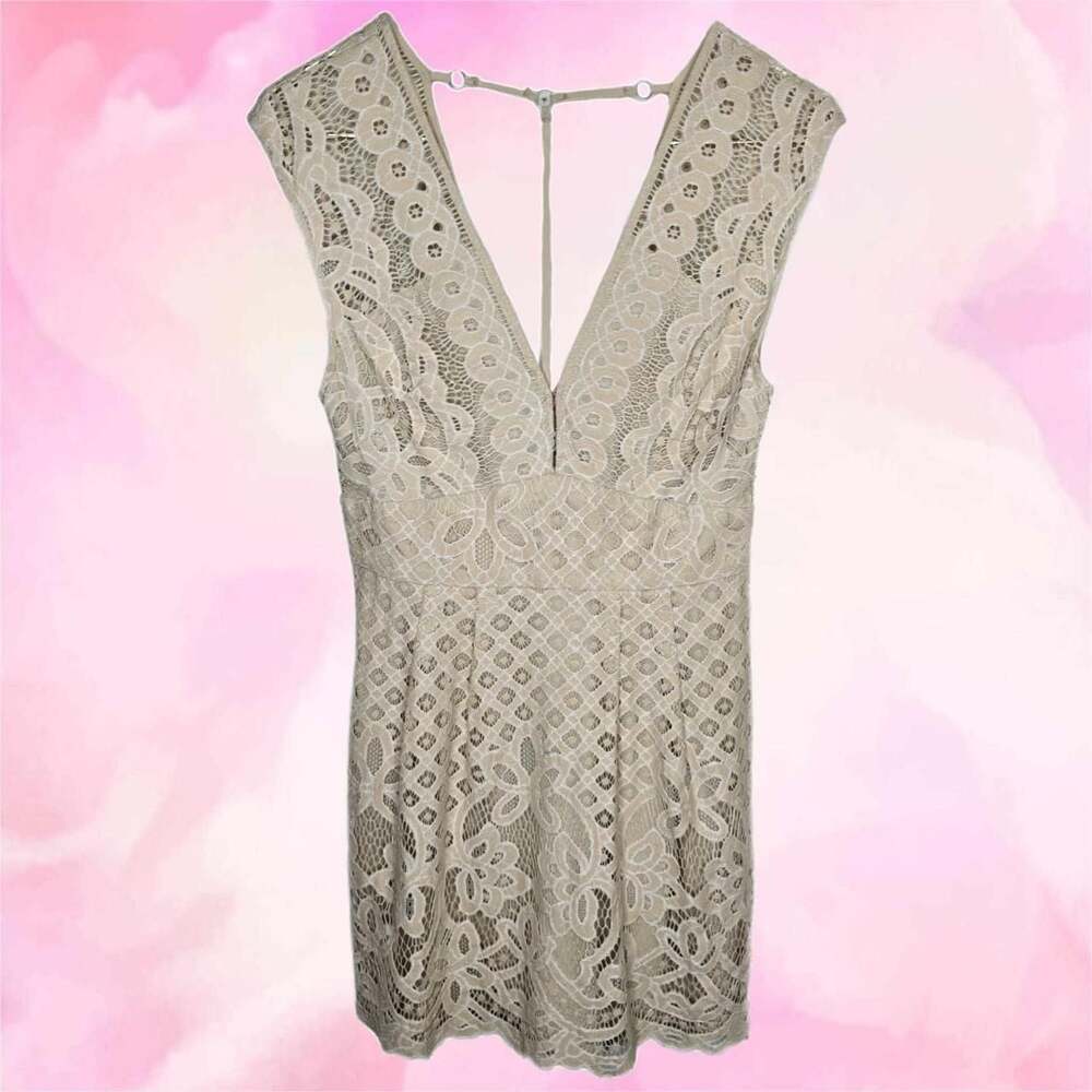 Free People One Million Lovers Lace Mini Dress